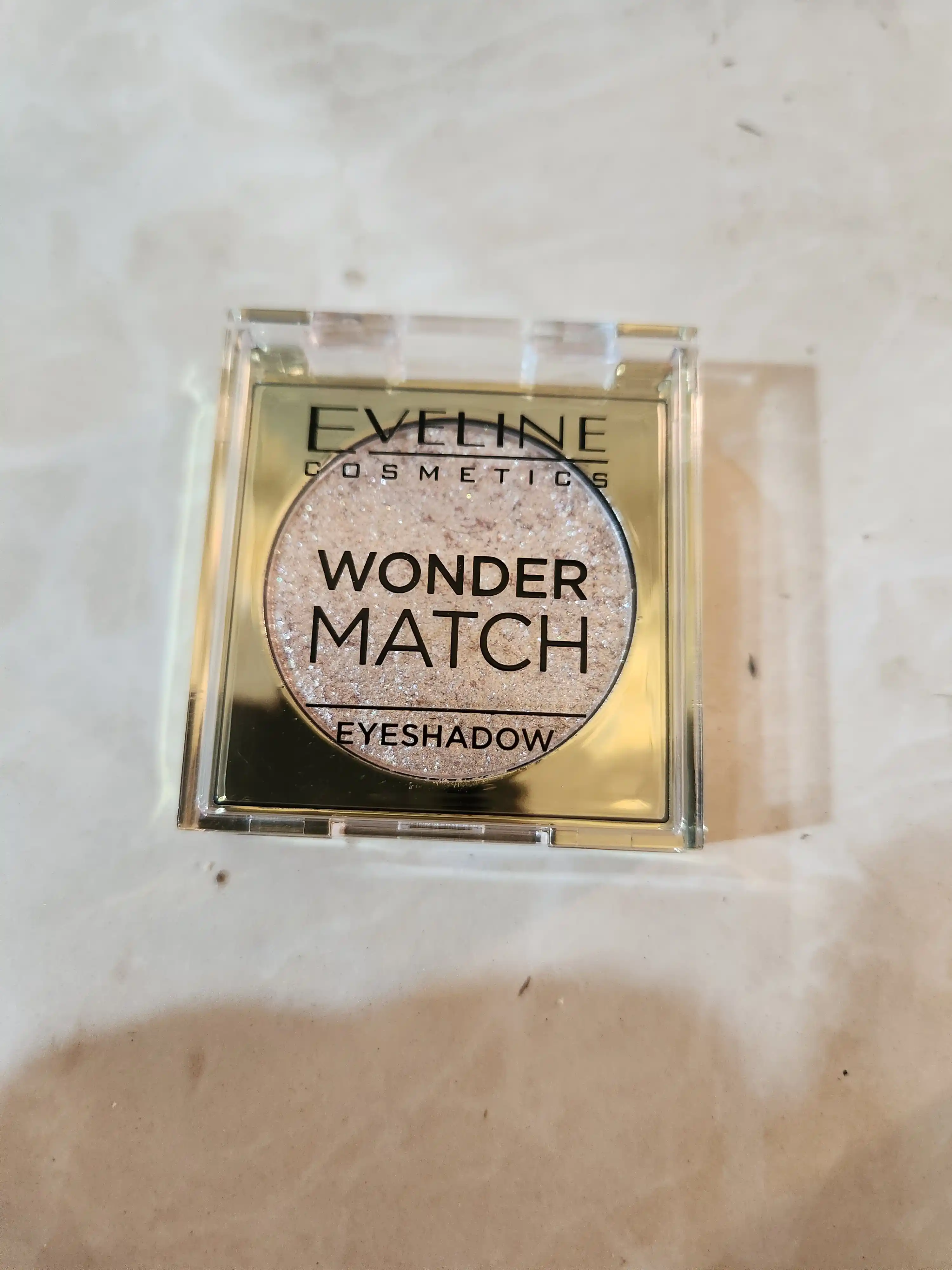 Тени-топер для век с глиттером Eveline Wonder Match №05 Golden Glow 3 г