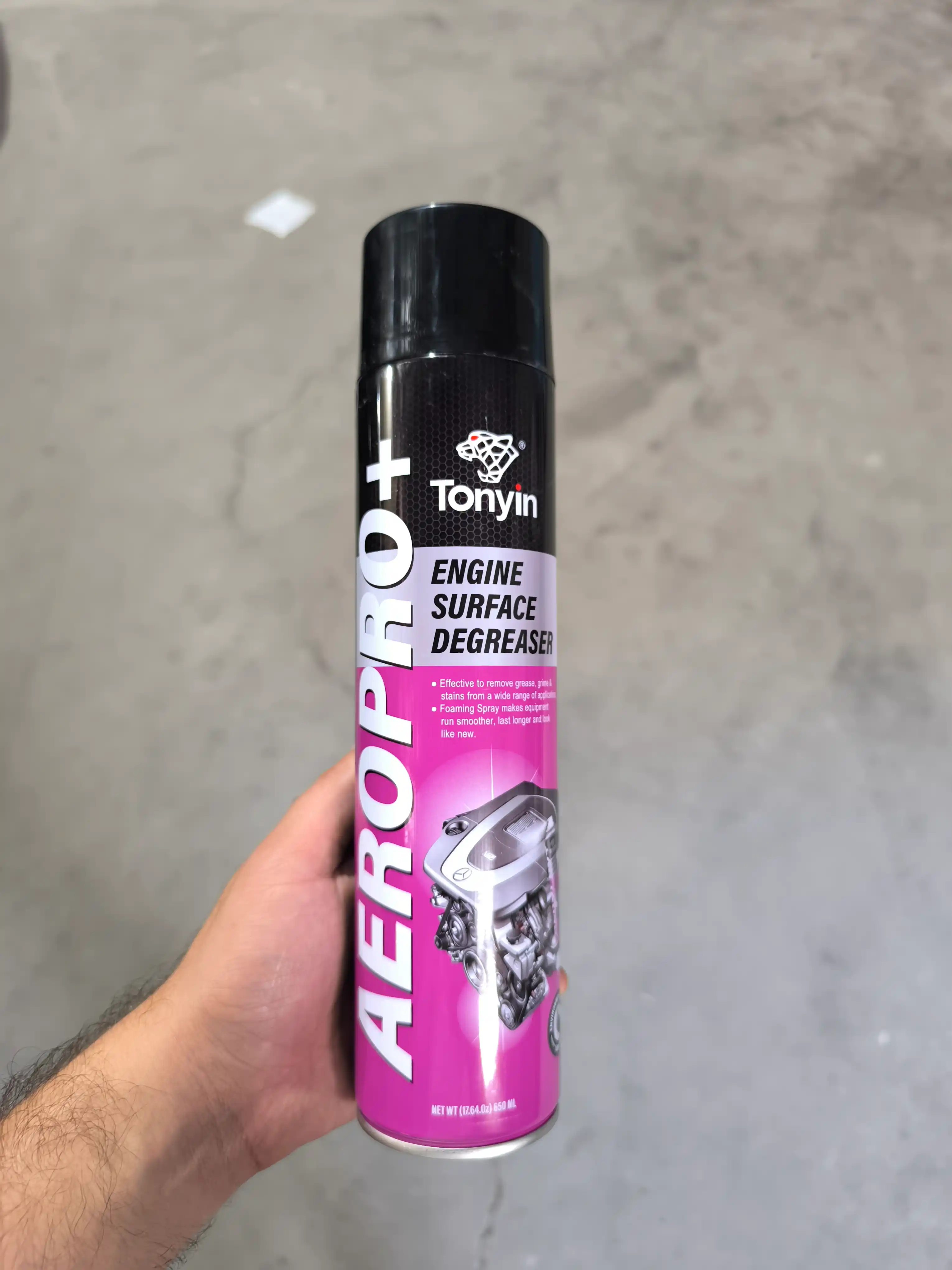 TONYIN ENGINE SURFACE DEGREASER, 650 ml, dvigatel tozalagichi, konservator, aerozol