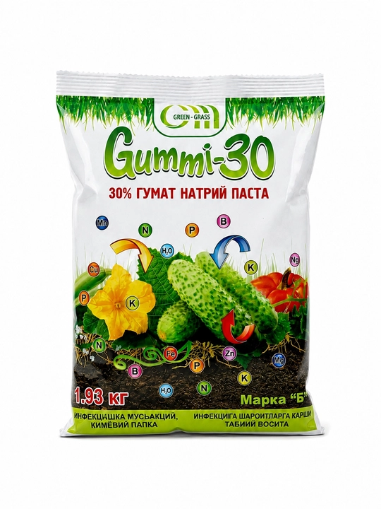 O'simliklar, mevalar uchun universal o'g'it Gumi, bog' va sabzavot bog'i uchun