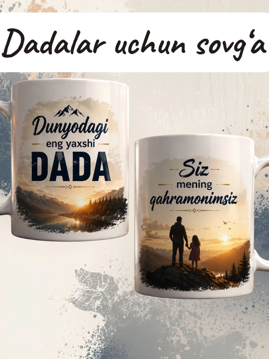 Ona, ota, buvi, opa, aka uchun sovg‘a krujka yozuvli keramik krujka, yaqin inson uchun sovg‘a - 
