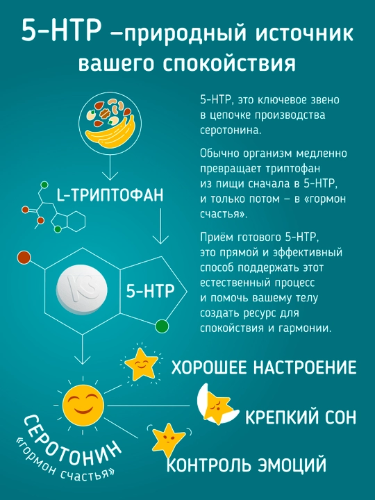 Комплекс 5 HTP, 90 таблеток