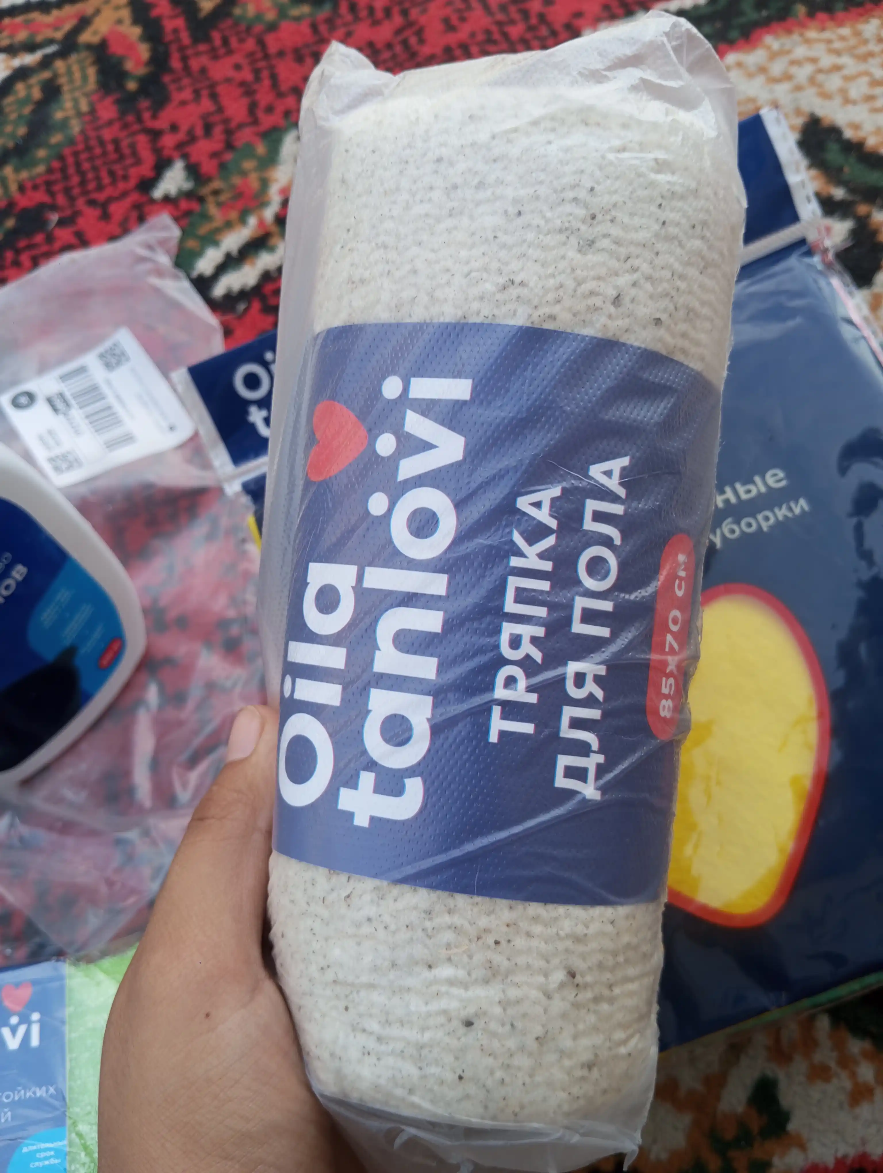 Тряпка для пола Oila tanlovi, хлопковая, универсальная, 85 * 70 см