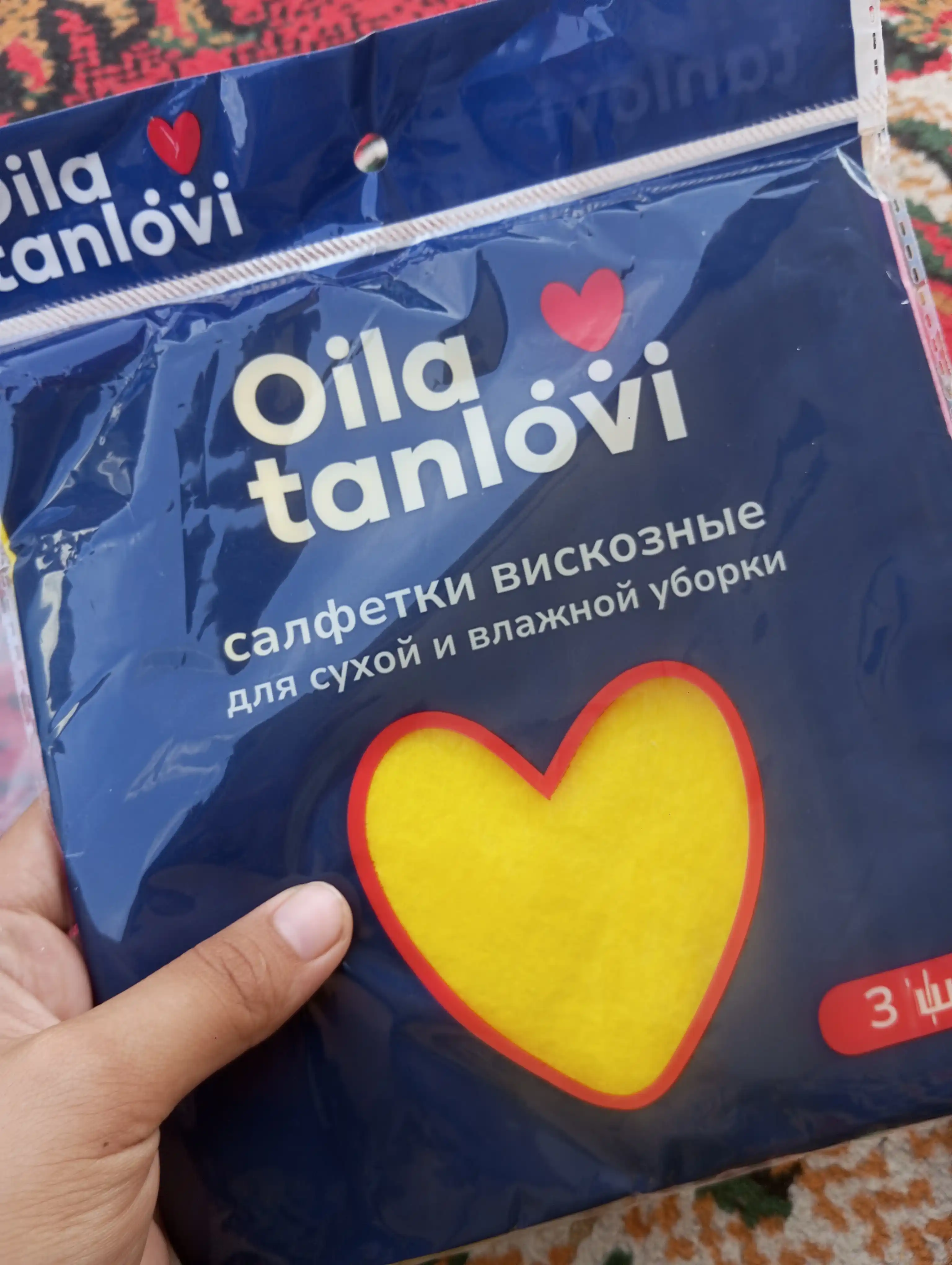 Vizkozali universal sochiq-lattalar Oila tanlovi tozalash uchun, 3 dona