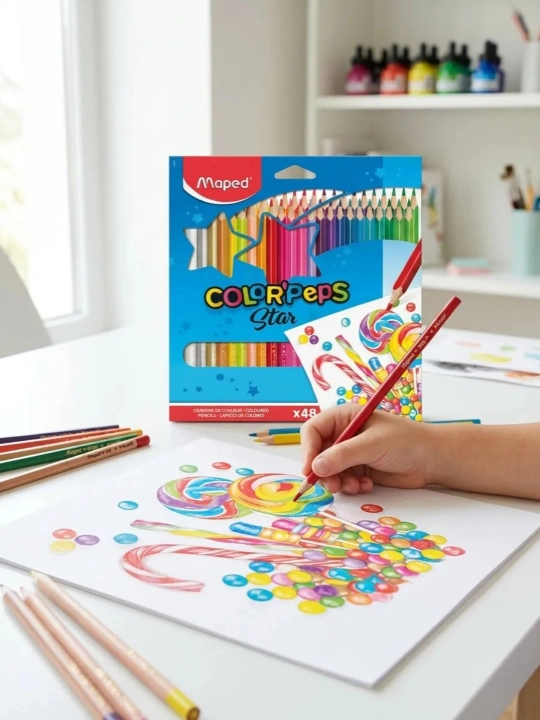 Карандаши цветные Maped 48цветов, Color'Peps 832048