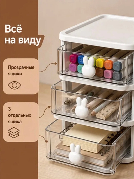 Органайзер для канцелярии, косметики, мелочей, украшений, ручек, карандашей