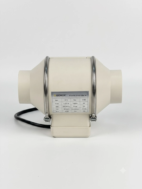 GIDROX kanal ventilyatori 220 V, 220–2206 m³/soat, diametri 100–315 mm