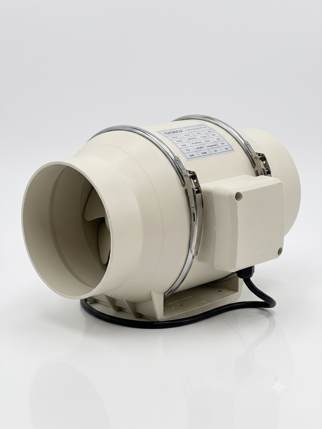 GIDROX kanal ventilyatori 220 V, 220–2206 m³/soat, diametri 100–315 mm