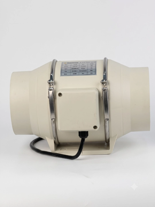 GIDROX kanal ventilyatori 220 V, 220–2206 m³/soat, diametri 100–315 mm