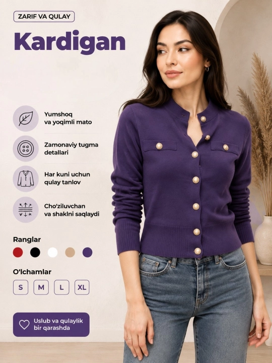 Ayollar kardigani