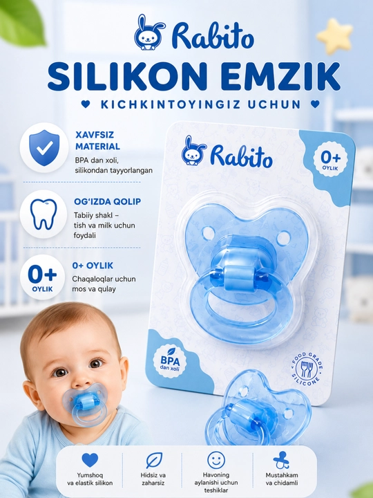 Chaqaloqlar uchun yostiqcha, chaqaloq uchun so‘rg‘ich, bolalar yostiqchasi, silikon yostiqcha - 