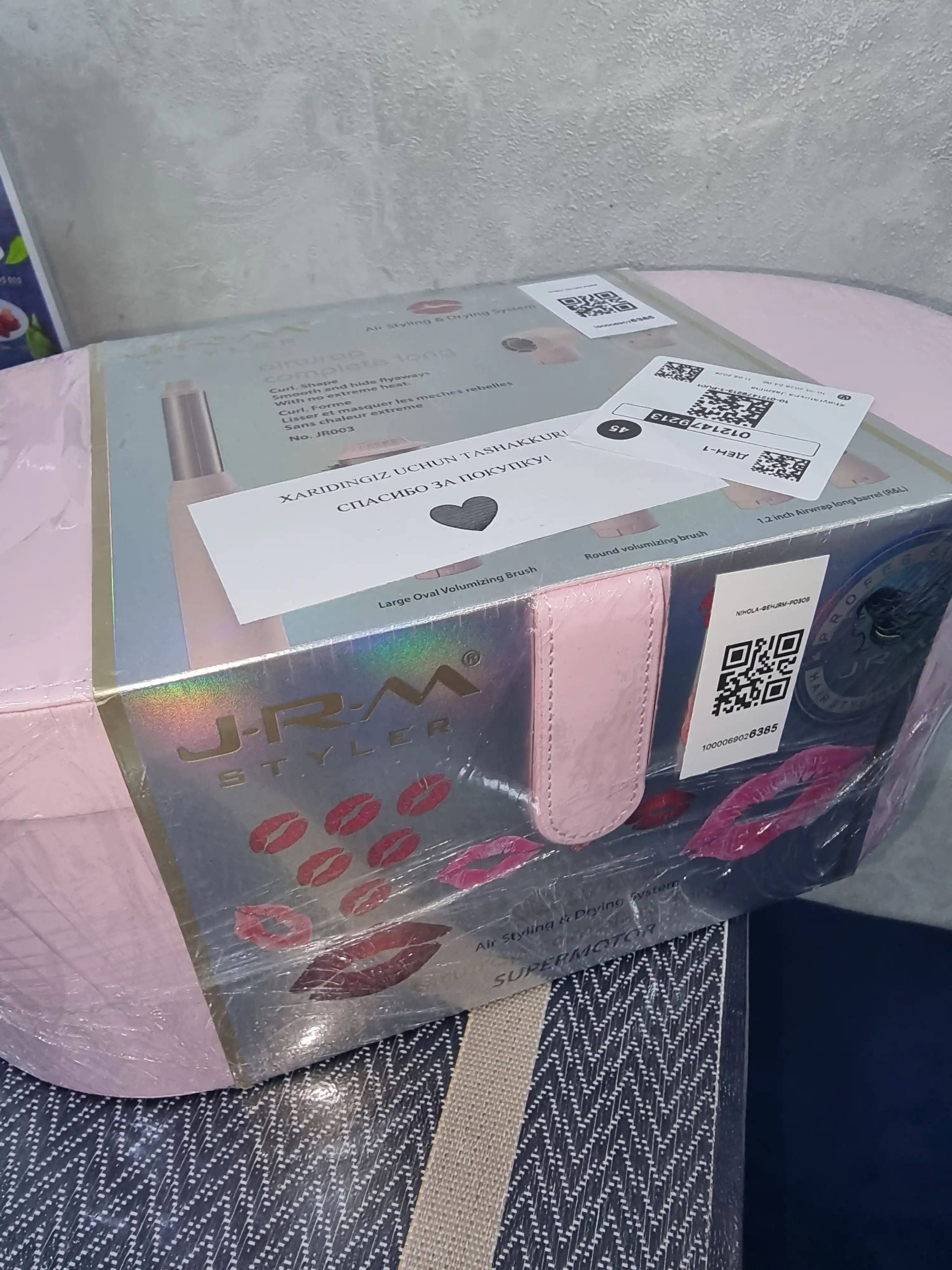 JRM Airwrap 6 tasi 1da ko'p funksiyali styler, soch quritgich, fen, jingalak, dazmol, ployka