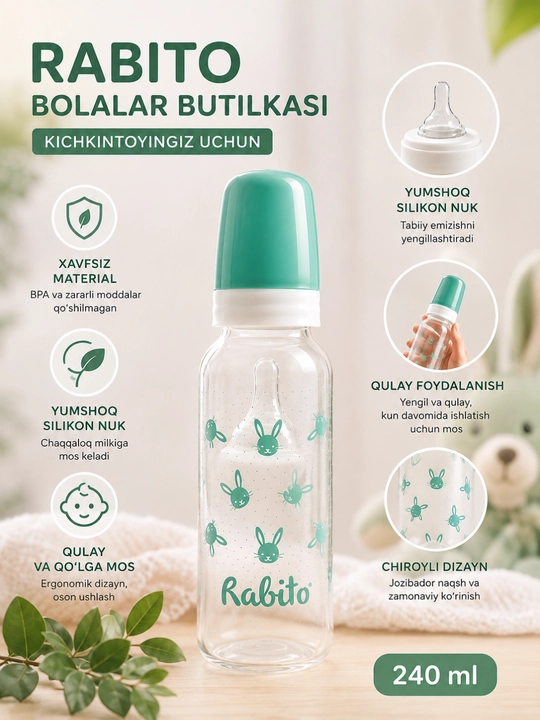 Bolalar butilkasi, Chaqaloq butilkasi, Bolalar uchun butilka - 