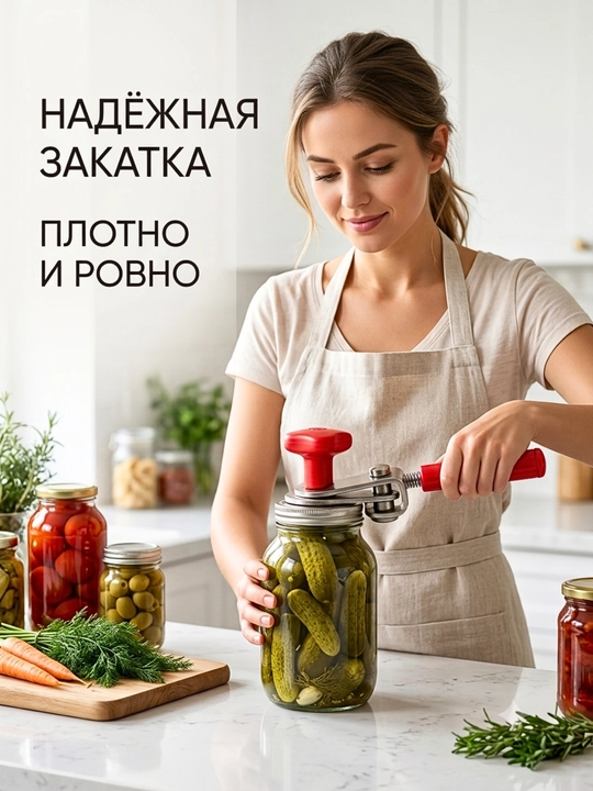 Закаточная машинка для банок, закатка, удобное приспособление для закрывания банок