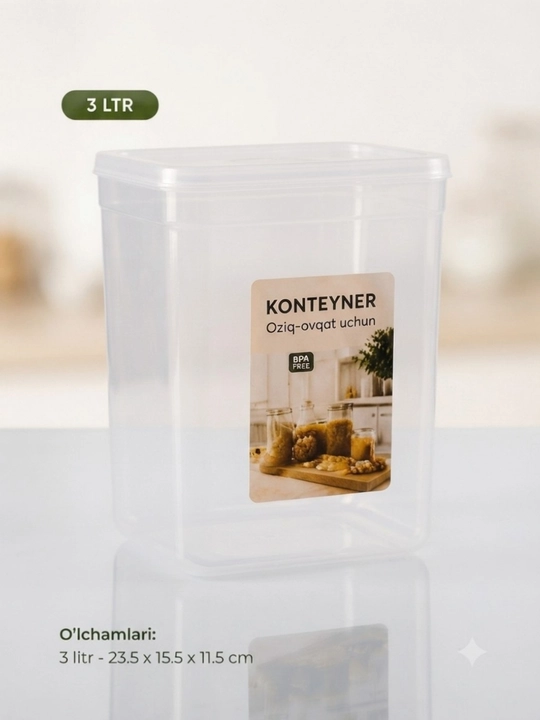 Konteynerlar, mahsulotlarni saqlash uchun konteynerlar
