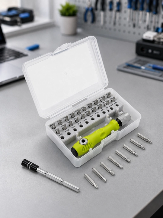 Universal mini otvyortkalar to‘plami 32 tasi 1 da, elektronika ta’miri uchun