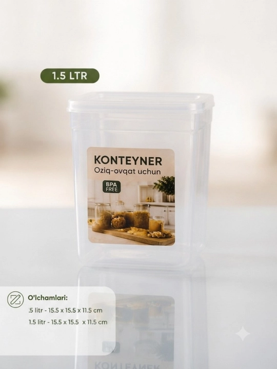 Konteynerlar, mahsulotlarni saqlash uchun konteynerlar