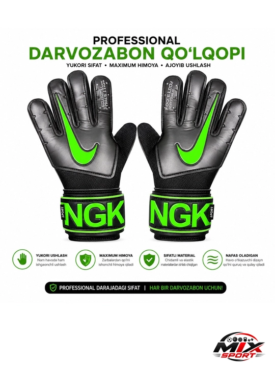 Professional darvozabon qo‘lqopi – futbol uchun, mustahkam himoya va ishonchli ushlash