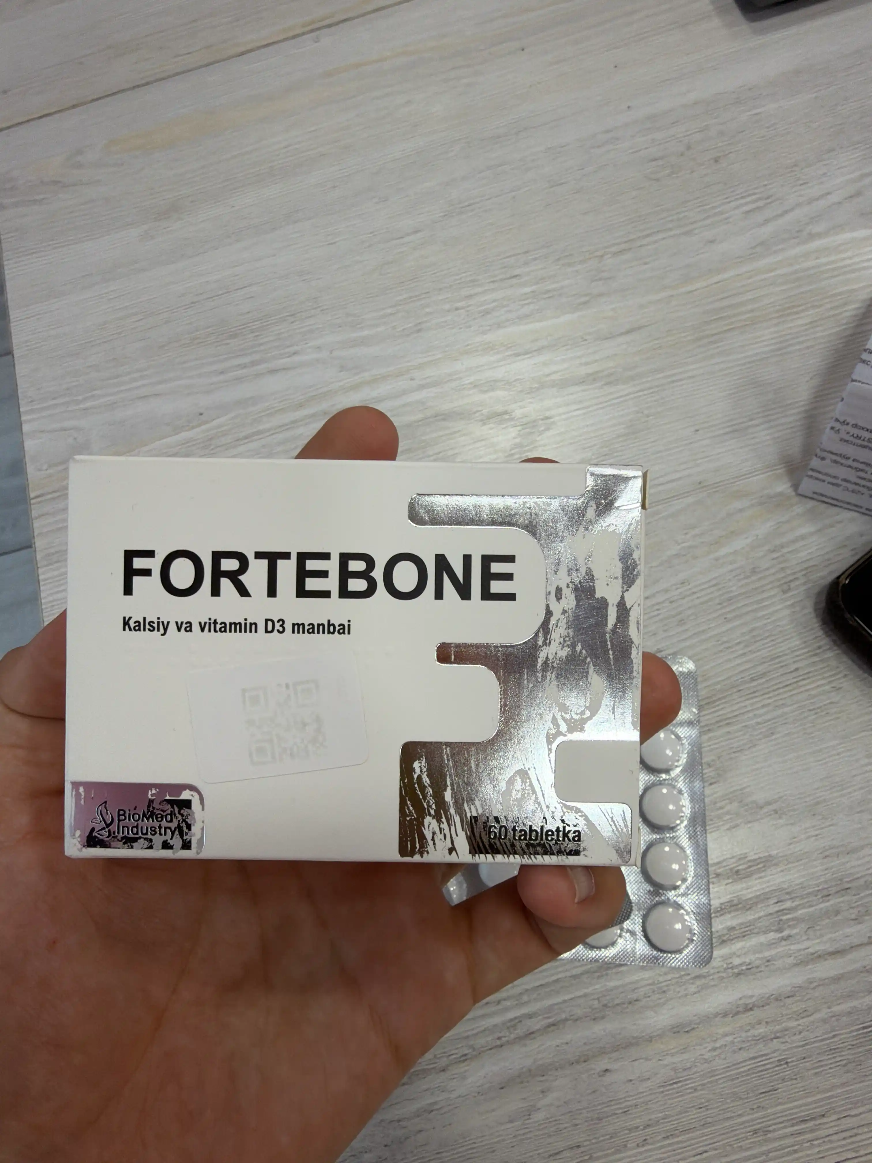FORTEBONE — Kalsiy va D3 vitamini manbai, suyak va tishlar salomatligini uchun