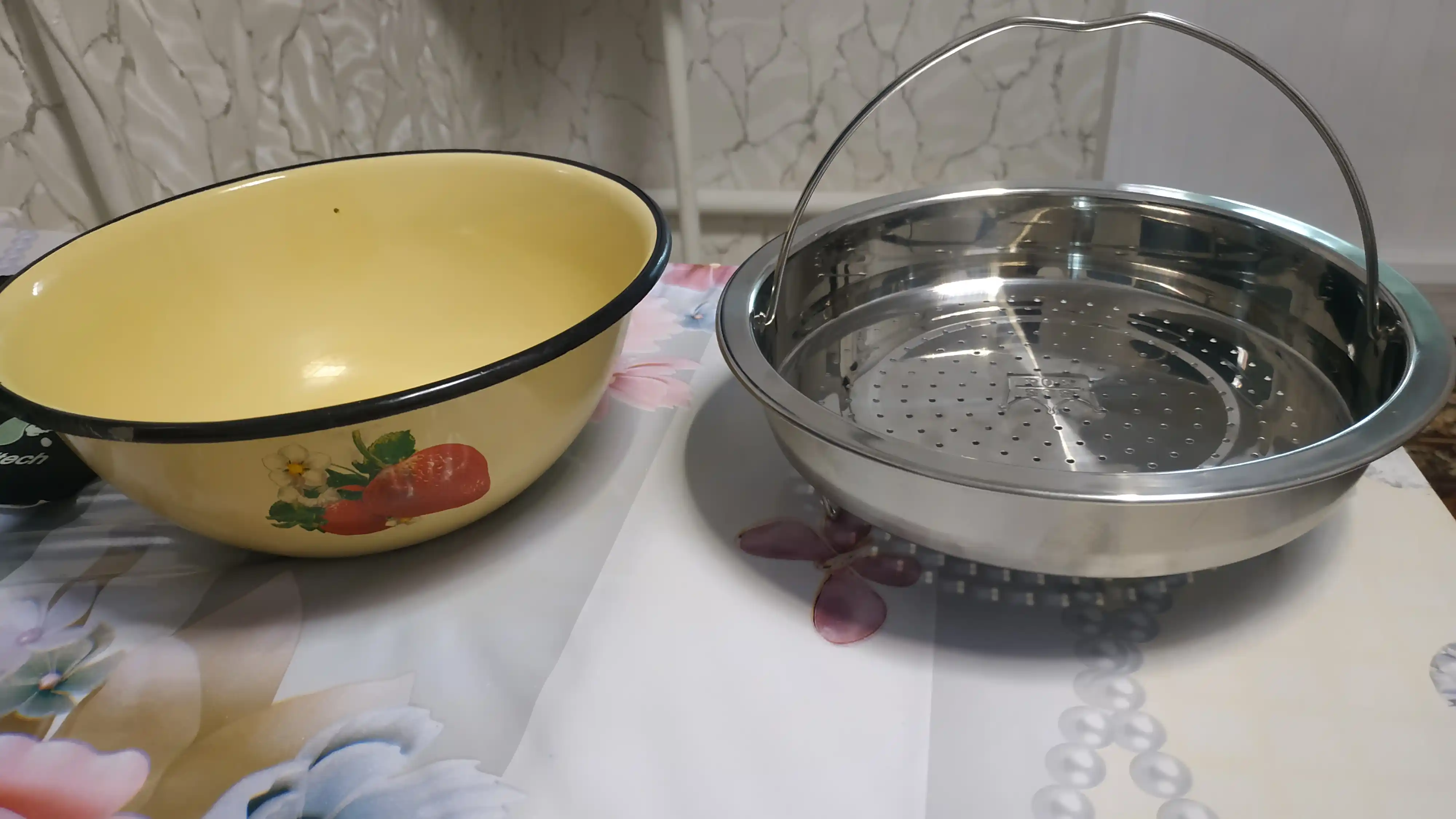 Пароварка-решетка для дома из нержавеющей стали,корзина для приготовления на пару с ручкой