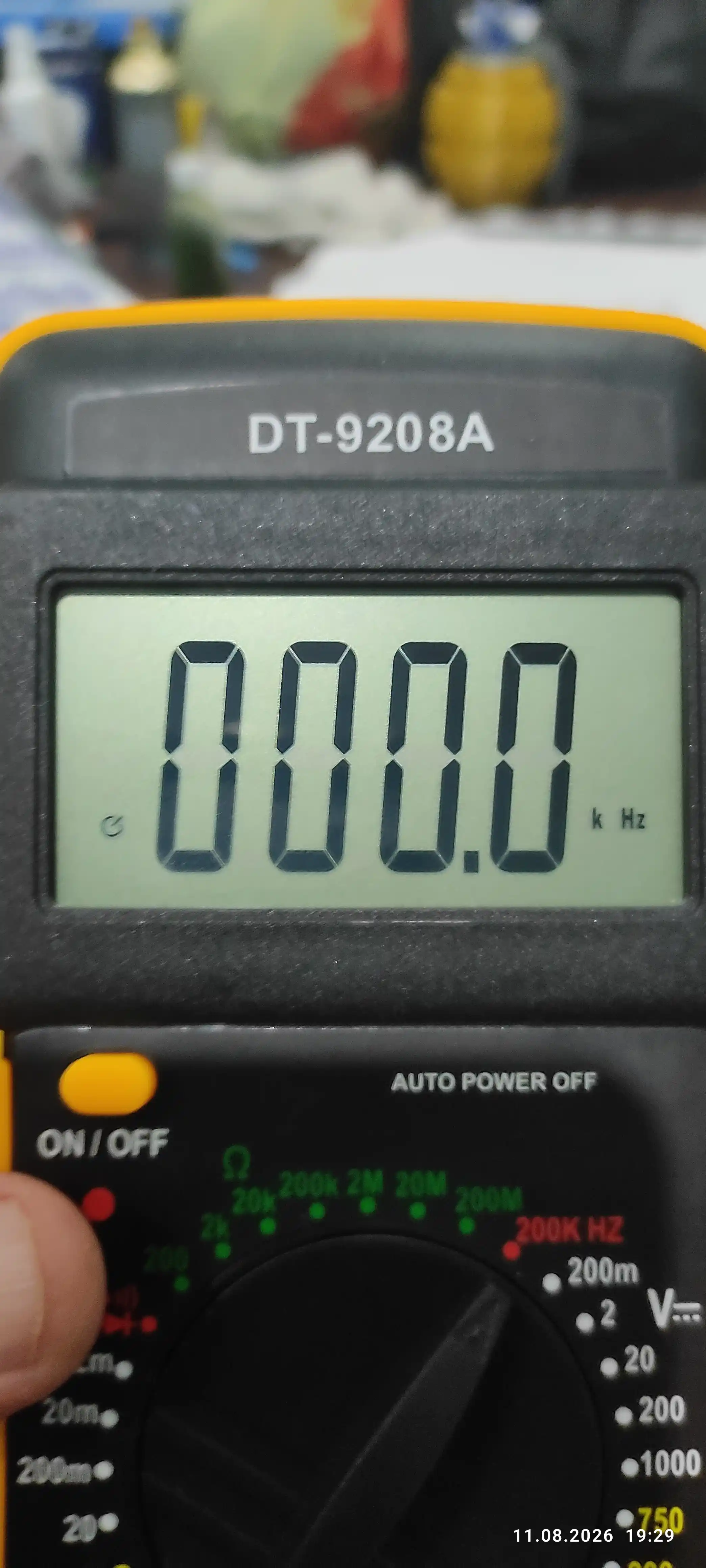 DT-9208A цифровой мультиметр – измеритель напряжения, тока и сопротивления