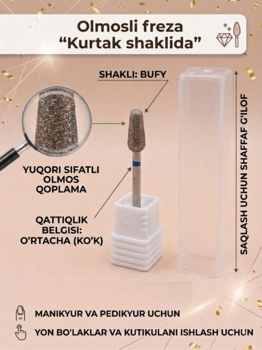 Olmos shaklli freza Buyrak - 