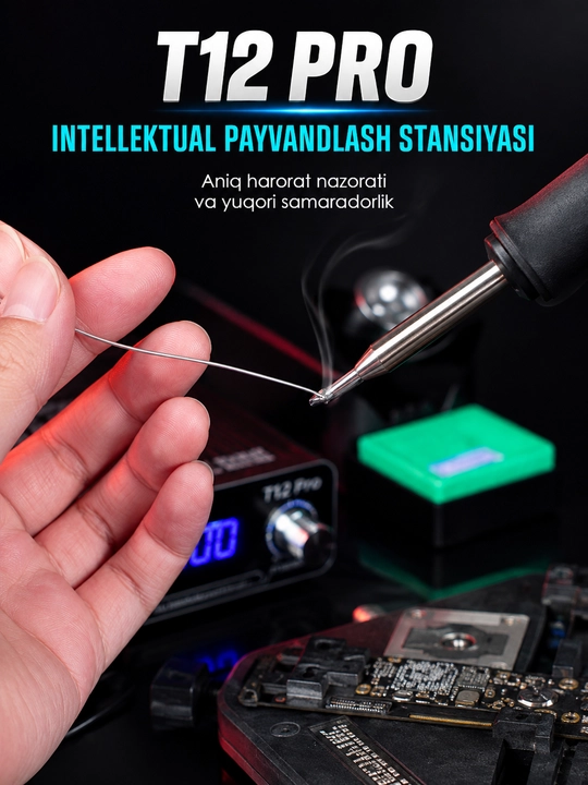 MECHANIC T12 Pro 75W – профессиональная паяльная станция для ремонта телефонов