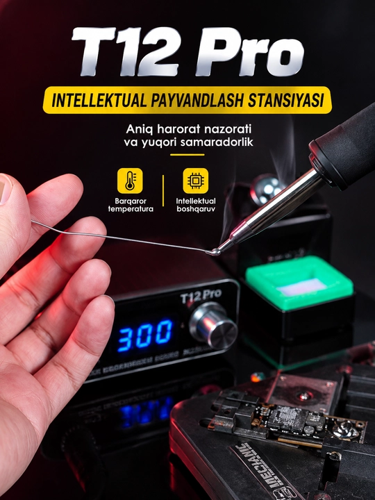 MECHANIC T12 Pro 75W – профессиональная паяльная станция для ремонта телефонов
