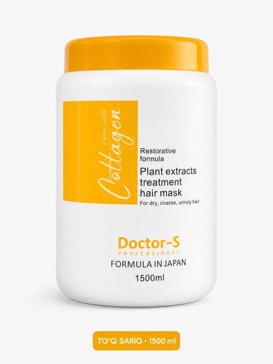 Бальзам, маска Collagen с растительными экстрактами для сухих волос, 1500-1000 мл