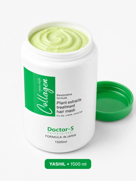 Бальзам, маска Collagen с растительными экстрактами для сухих волос, 1500-1000 мл