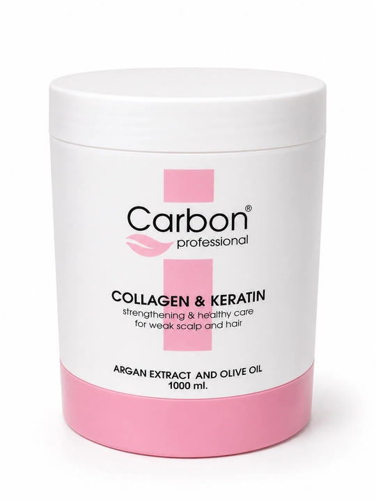 Бальзам, маска Collagen с растительными экстрактами для сухих волос, 1500-1000 мл - 