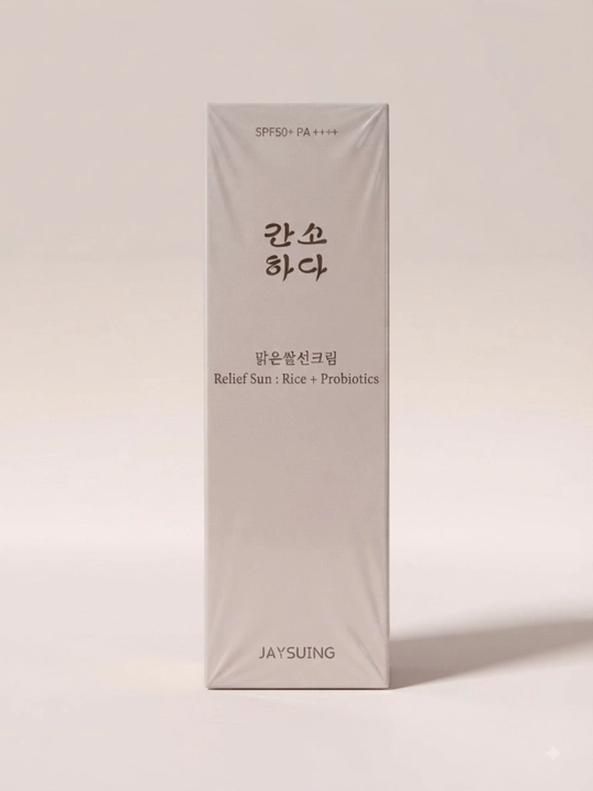 Quyoshdan himoyalovchi krem Relief Sun SPF50 PA++++, guruchli namlantiruvchi yuz krem 50ml