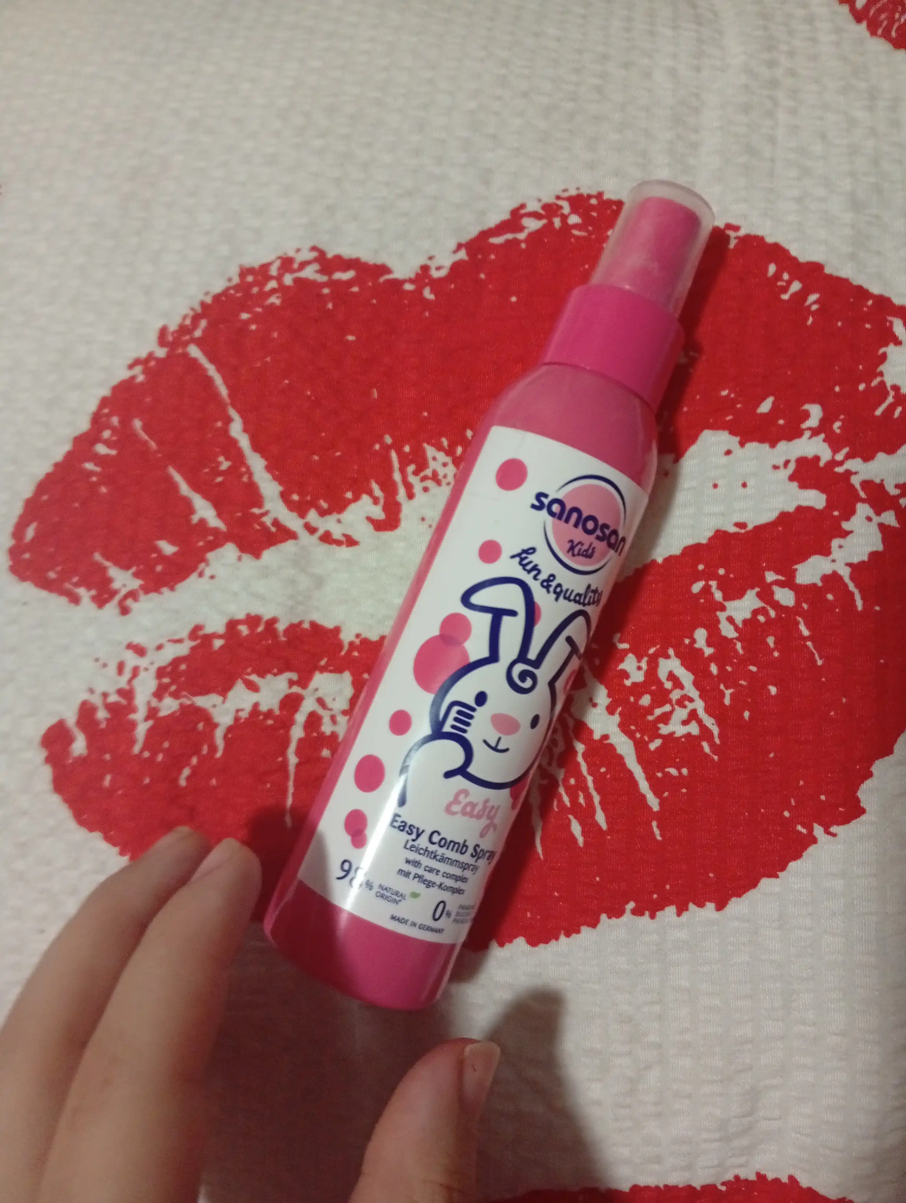 Sochlarni oson tarash uchun Sanosan Kids spreyi 3 o+, 125ml