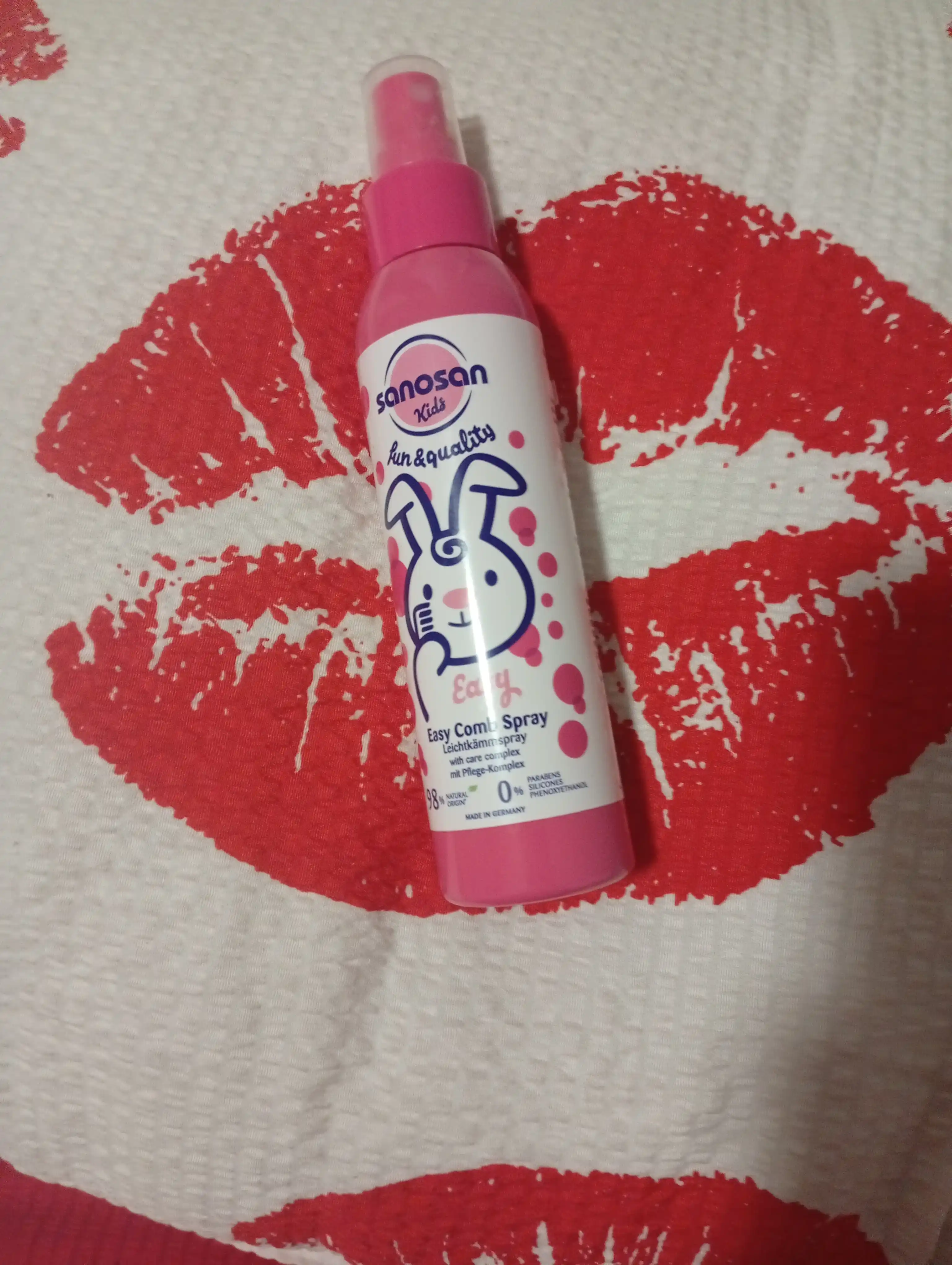Sochlarni oson tarash uchun Sanosan Kids spreyi 3 o+, 125ml
