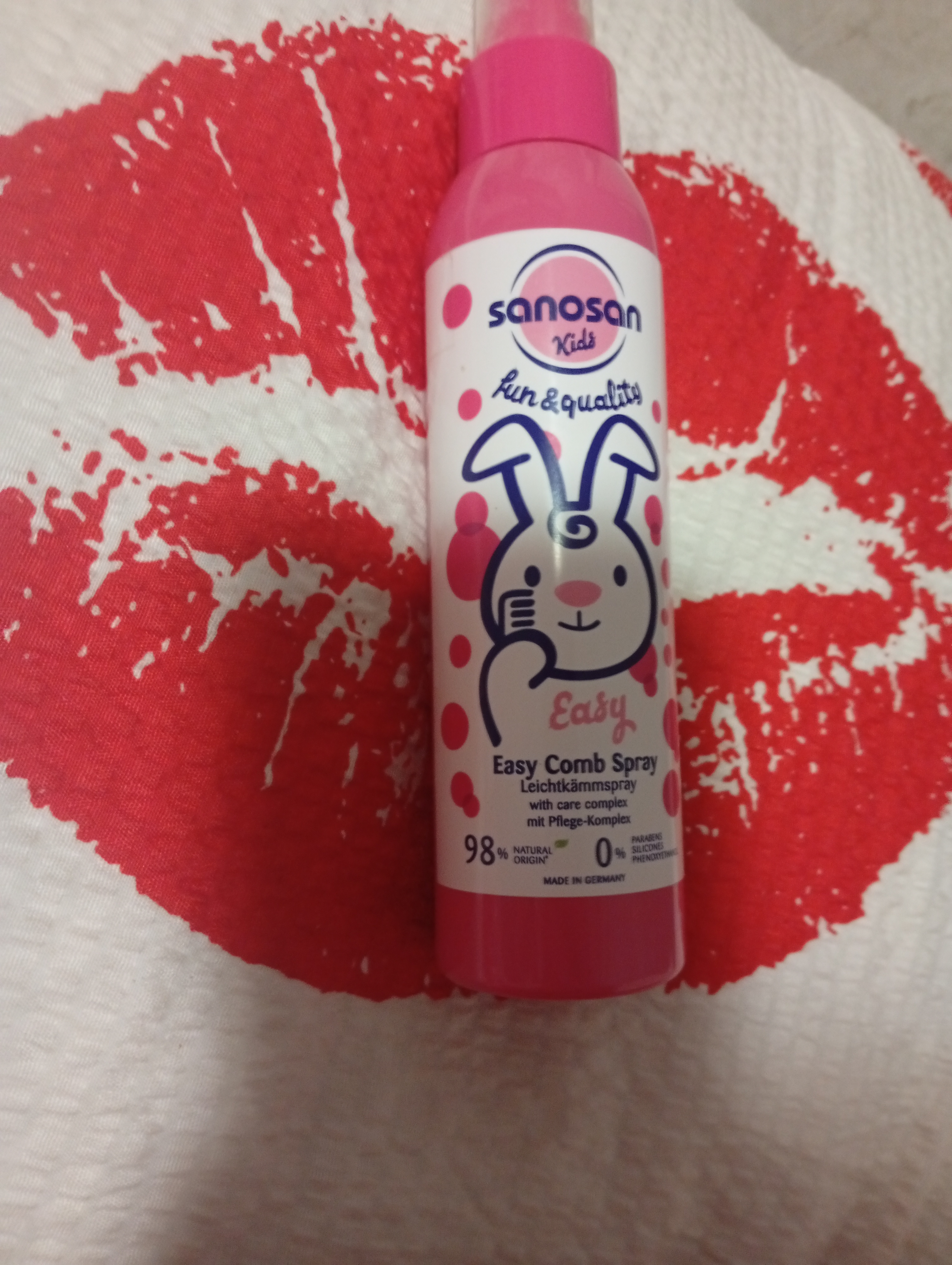Sochlarni oson tarash uchun Sanosan Kids spreyi 3 o+, 125ml