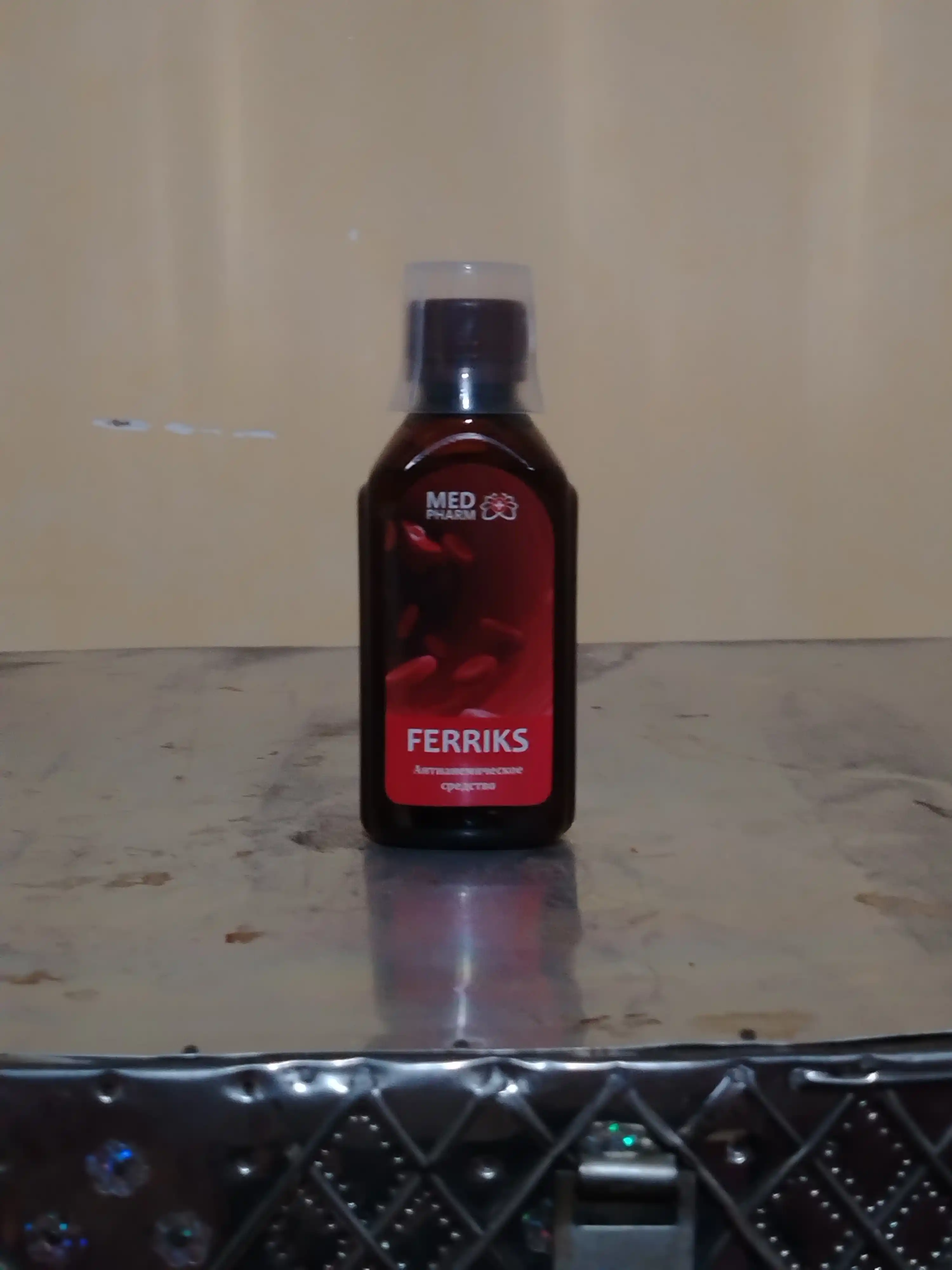 FERRIKS, qon ko‘paytiruvchi, temir va gemoglobin uchun tabiiy o‘simlikli sirop, 150 ml