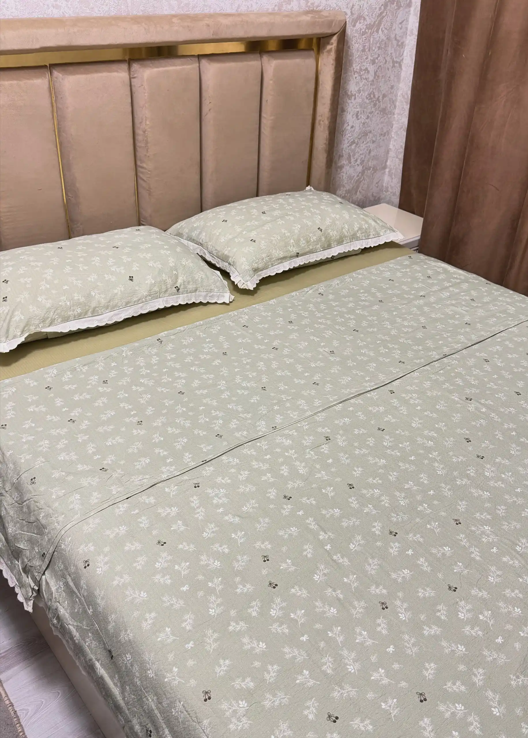 Zamonaviy choyshab to‘plamlari, ikki kishilik, 4 ta buyum, to‘rli, nafas oluvchi