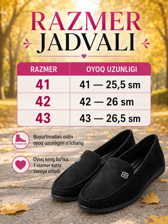 Ayollar uchun yumshoq oyoq kiyimi, katta razmer 41–43, kundalik