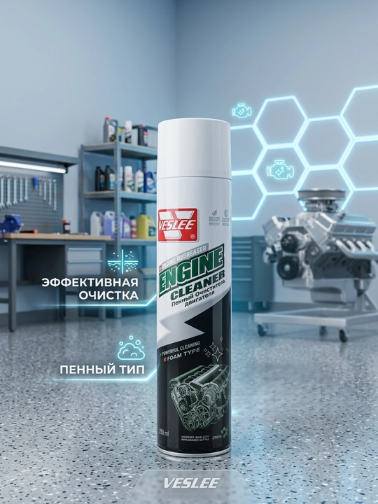 VESLEE Engine Cleaner 650 мл очиститель двигателя, пенный очиститель мотора