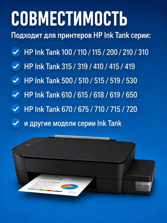 Чернила HP GT52 и GT53XL для принтеров Ink Tank обеспечивают чёткий текст и яркие цвета