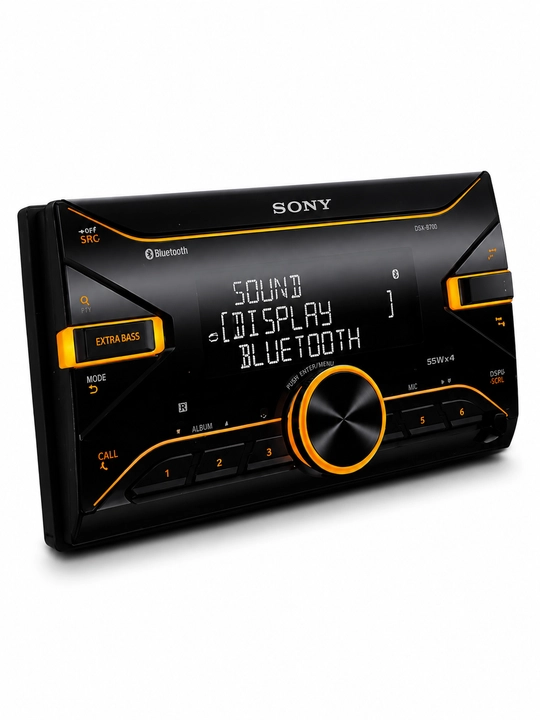 Avtomobil magnitolasi Sony DSX-B700, Bluetooth, 2-DIN, 4x55W, qora, EXTRA BASS