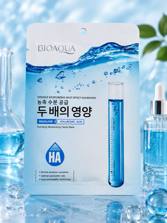 BIOAQUA 6 в 1 — набор тканевых масок для комплексного ухода за лицом, 6 штук