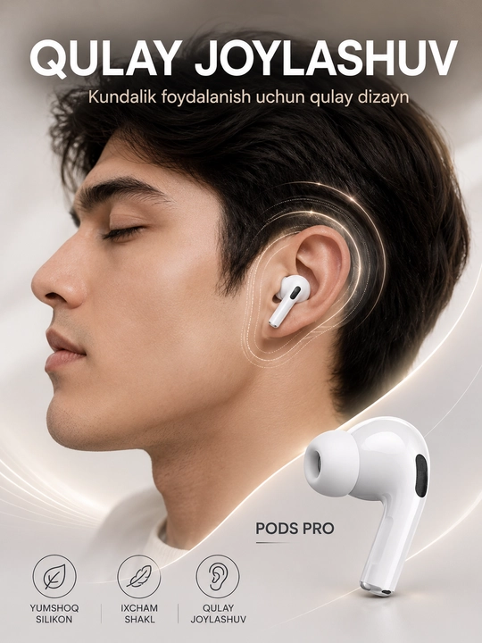 Беспроводные Bluetooth наушники, сенсорное управление