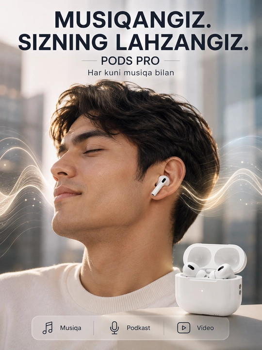 Беспроводные Bluetooth наушники, сенсорное управление