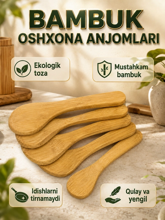 Yog'och qoshiq, ekologik toza