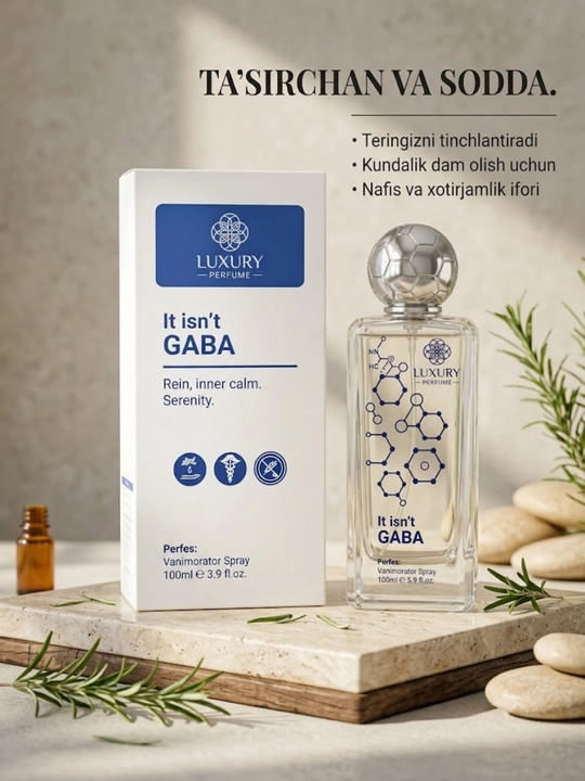 Parfyum suvi Luxury It isn't GABA uniseks xushbo'y hidli kundalik atir, 100 ml - 
