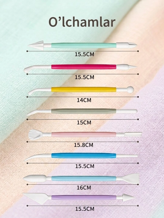 Zond, logopedik mashg‘ulotlar uchun muqobil plastik asbob, 8 dona, logoped, logo