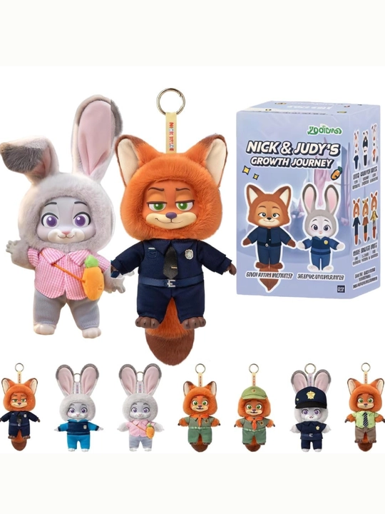 Zootopia игрушка, Ник и Джуди, мягкая игрушка, лиса, кролик - 