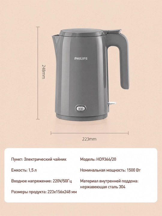 Philips elektr choynagi HD9316 / HD9350 / HD9366, 1,7 litr