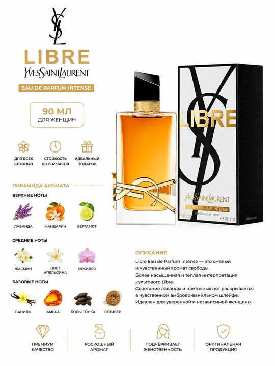 Ayollar uchun YVESSAINTLAURENT EAU DE PARFUM INTENSE - 