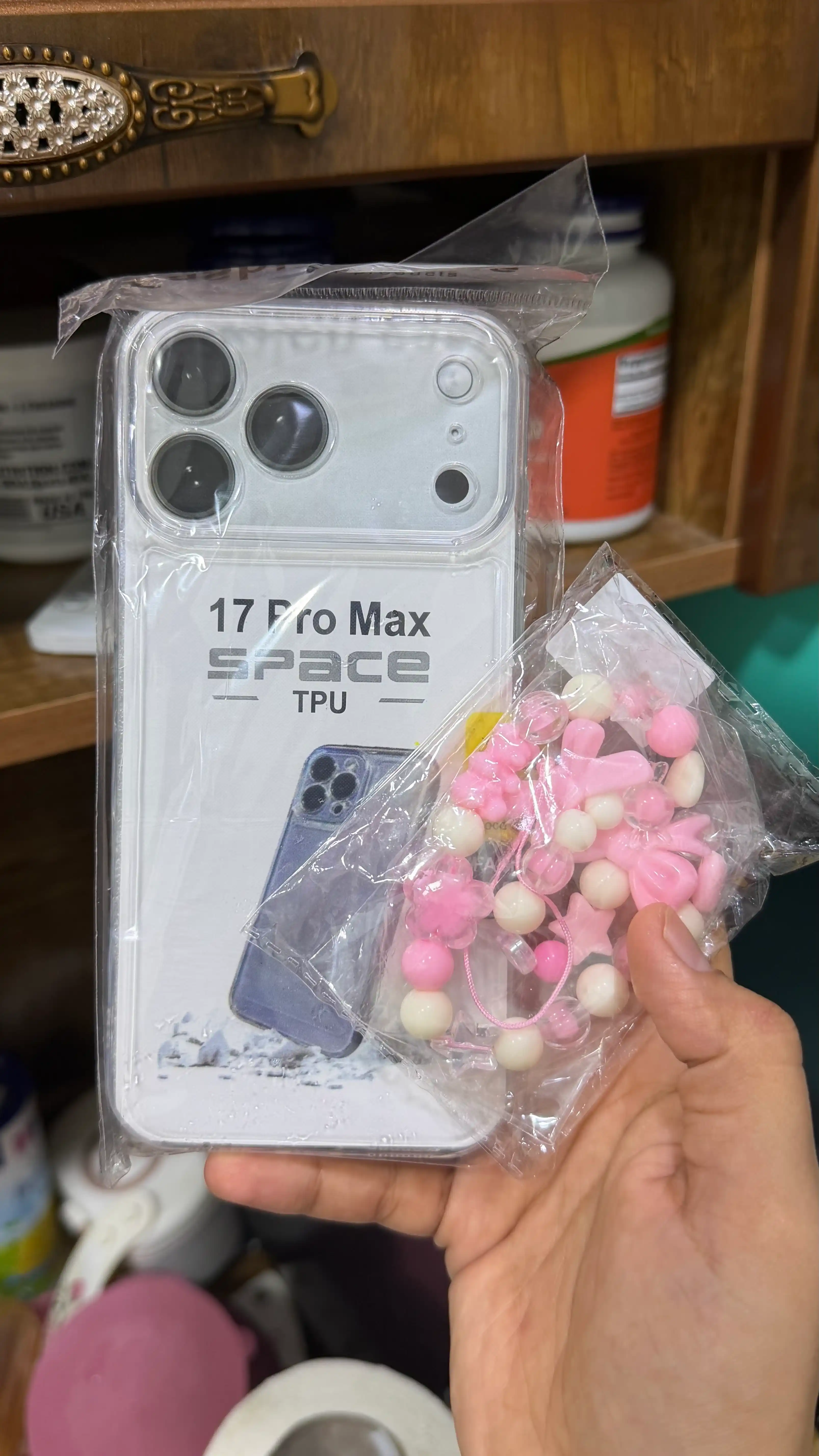 IPhone17Pro Max uchun shaffof silikon chexol/Kamera himoyasi bilan, zarbga chidamli g'ilof
